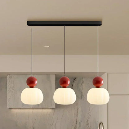 Nordic Pumpkin Pendant Light | Modern LED Ceiling Lamp