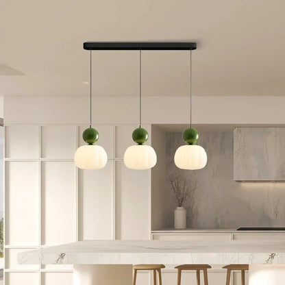 Nordic Pumpkin Pendant Light | Modern LED Ceiling Lamp