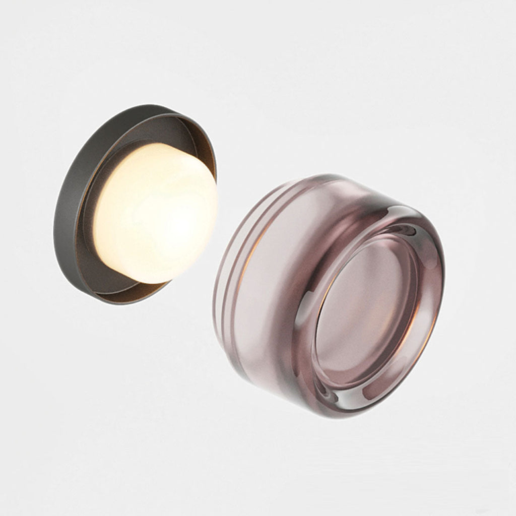 Dimple LED Wall Light | Textured Glass Sconce, 10-13.5cm