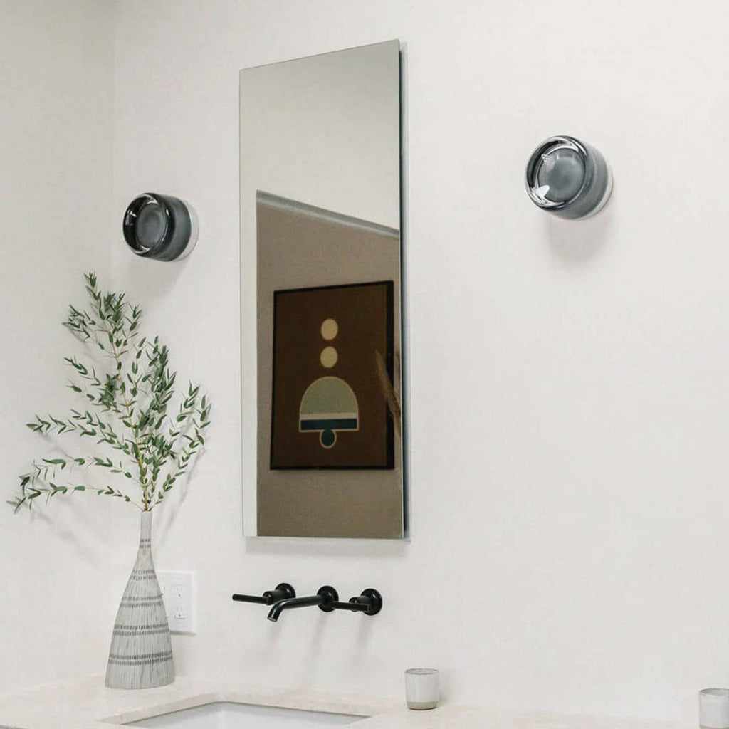 Dimple LED Wall Light | Textured Glass Sconce, 10-13.5cm
