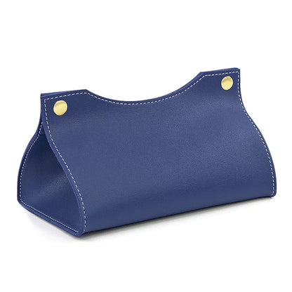 Premium PU Leather Tissue Box Holder for Home, Car & Office