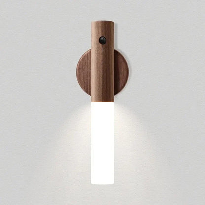 Magnetic Wooden Wall Light