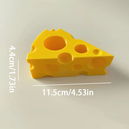 Funny Cheese-Shaped Toothbrush & Toothpaste Holder