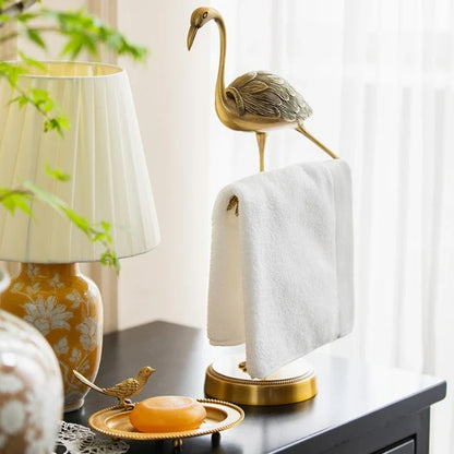 Brass Hand Towel Holder and Countertop Rack
