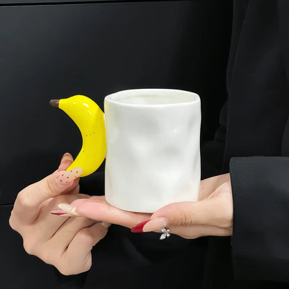 Creative Fruit Handle Ceramic Mug