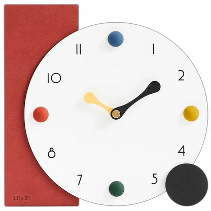 Modern Minimalist Colour Dot Desk Clock