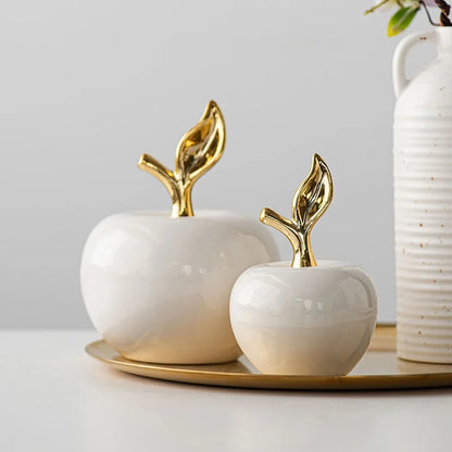 Ceramic Apple Figurine