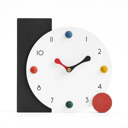 Modern Minimalist Colour Dot Desk Clock