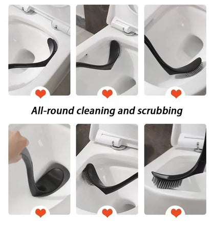 Elegant Swan-Shaped Toilet Brush & Holder Set