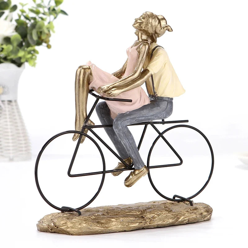 Our Journey Romantic Couple on Bicycle Sculpture