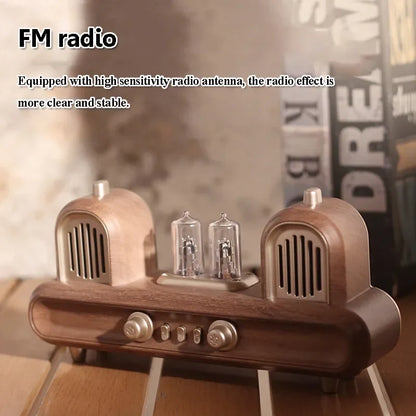 Retro Bluetooth Speaker with Atmosphere Lamp