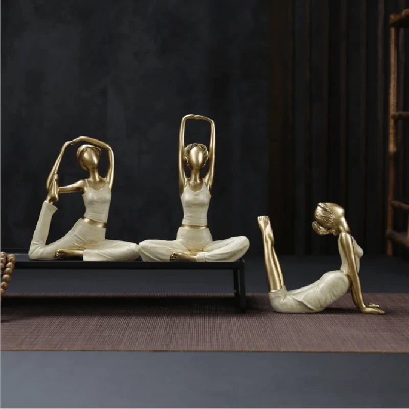 Artistic Yoga Pose Figurine Collection