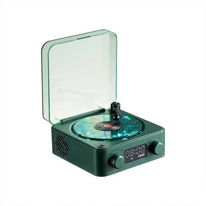 Retro Vinyl Bluetooth Speaker with White Noise and RGB Light