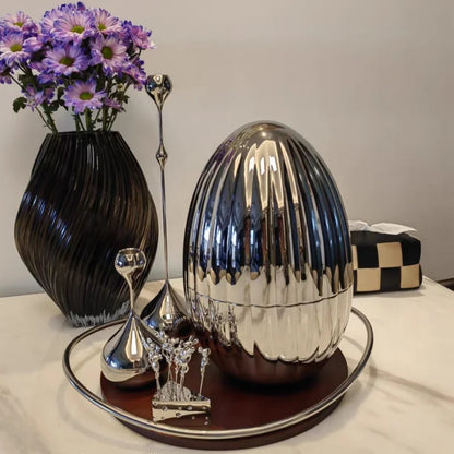 Stainless Steel Metal Candlestick Holder Romantic Table Decoration
