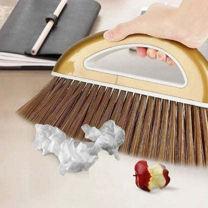 Gold Broom and Dustpan Set