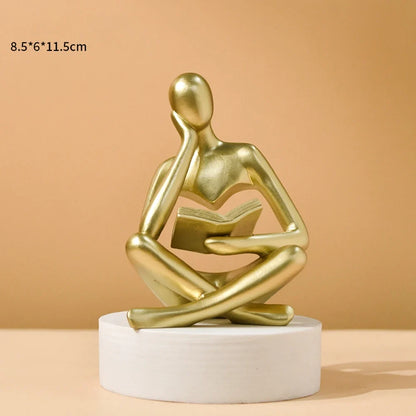 Abstract Thinker & Reader Sculpture Collection