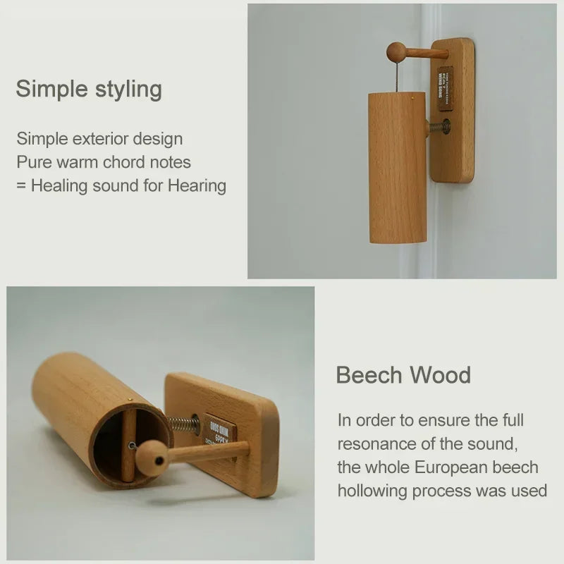 432Hz Musical Chord Wooden Doorbell Chime