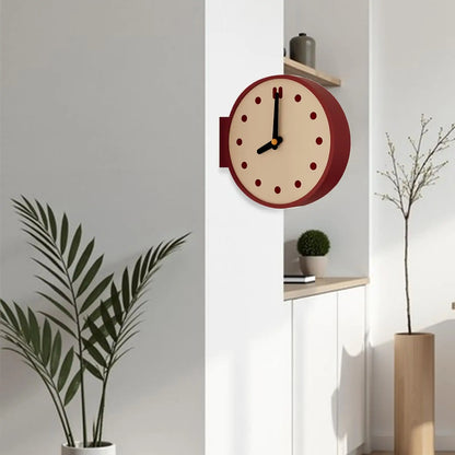 The Edge Clock | Minimalist Double-Sided Corner Clock