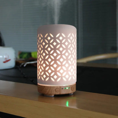 Ceramic Aroma Diffuser with LED Night Light