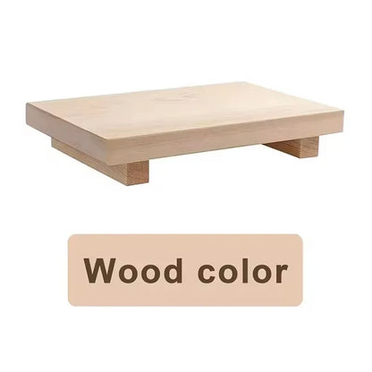 Rustic Wooden Pedestal Stand for Bathroom & Kitchen