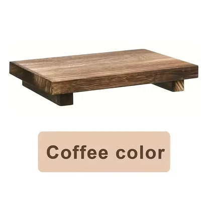 Rustic Wooden Pedestal Stand for Bathroom & Kitchen