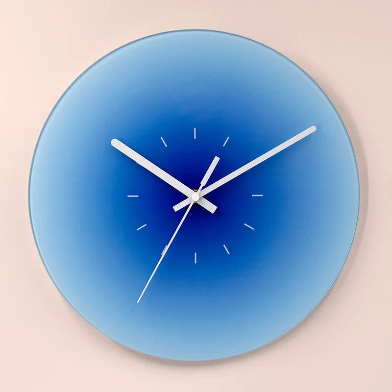 Sunset Gradient Glass Wall Clock