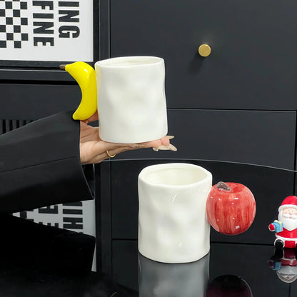 Creative Fruit Handle Ceramic Mug