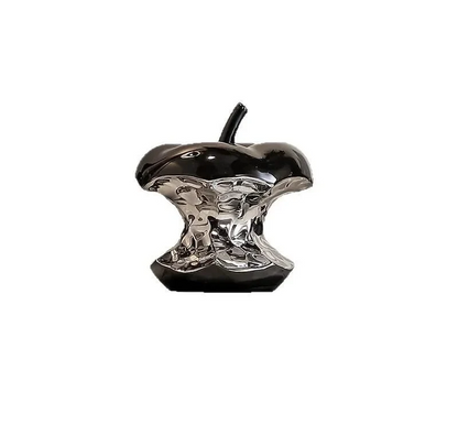 Electroplated Apple Sculpture Ornament Gold Silver Home Décor