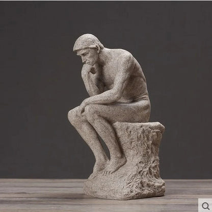 Nordic Minimalist Thinker Statue