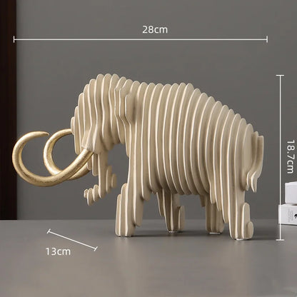 Abstract Geometric Animal Sculptures