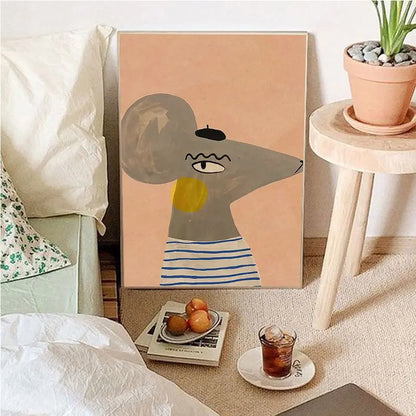 Vintage Cartoon Canvas Art