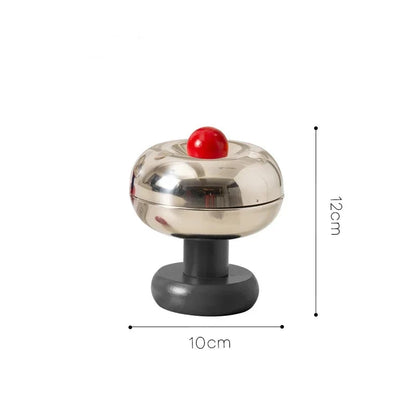 Postmodern Stainless Steel Ashtray with Lid