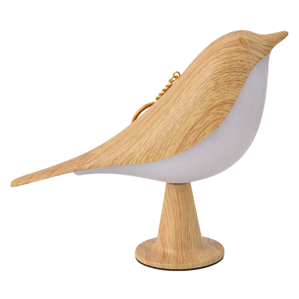 Table Lamp Bird Shape Wood Rechargeable Accent Light