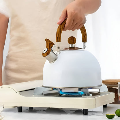 Whistling Tea Kettle Stainless Steel - Stovetop Kettle for Induction, Gas and Electric Hobs, Fast Boil, Easy Pour Spout