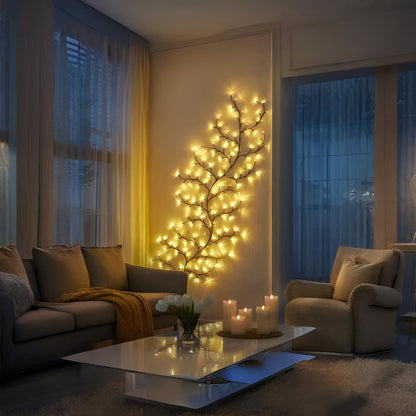 Wall Decor LED Branch Rustic Tree Light Art Accent
