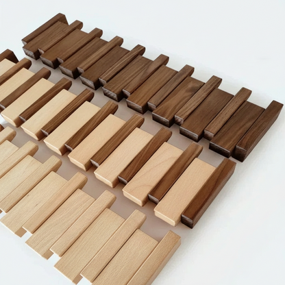 Wall Mounted Coat Rack Wooden Foldable Hook Rack Paneled