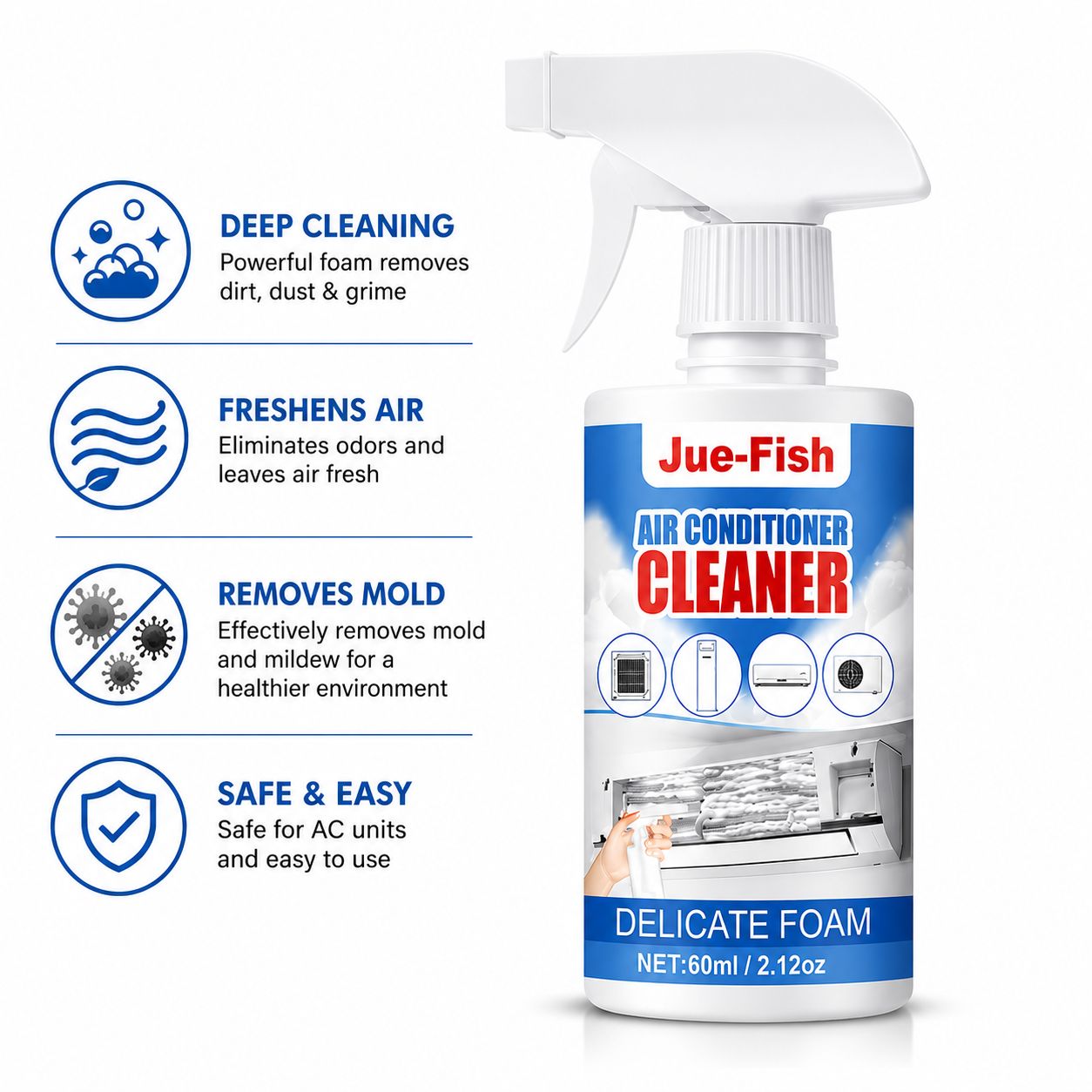 Air Conditioner Cleaner Foam Spray