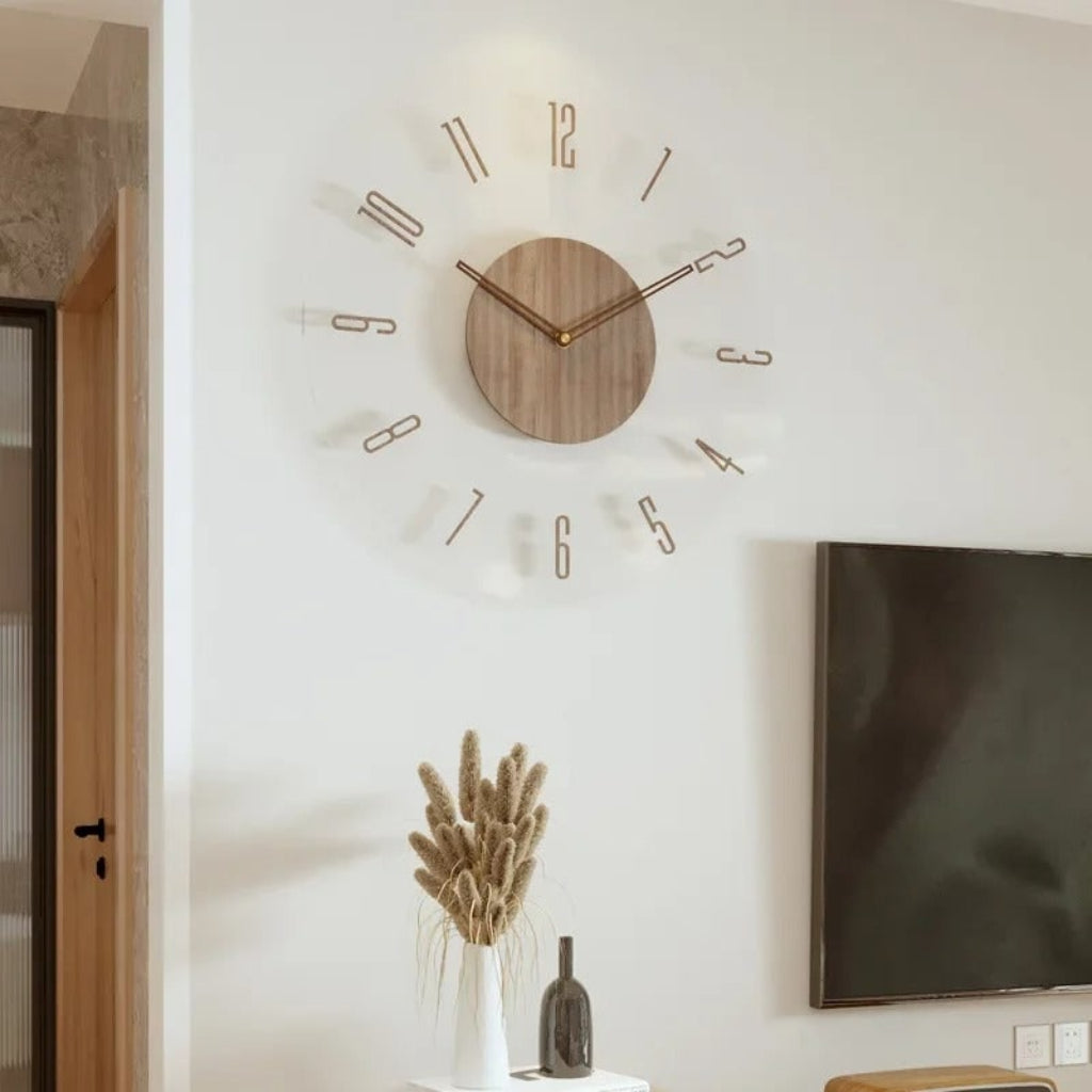 Analog Clock Modern Wall Clock Vintage Decorative