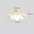 Rose Petal Ceiling Light | Modern Semi-Flush Flower Design