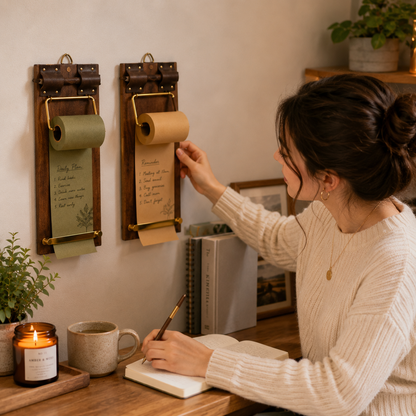 Hangable Retro Wooden Note Board