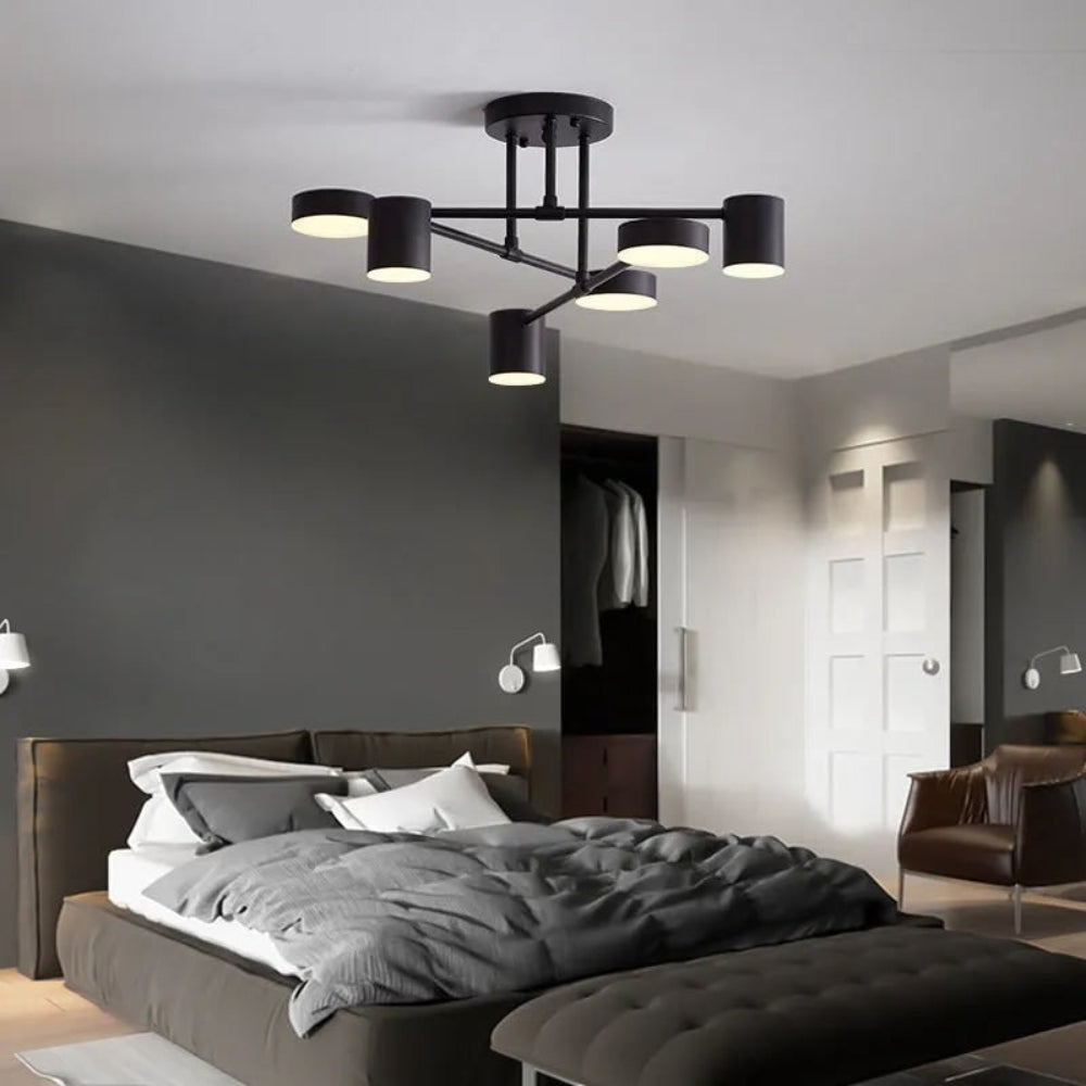 Ceiling Light Hanging Fixture Geometric Design Modern Look