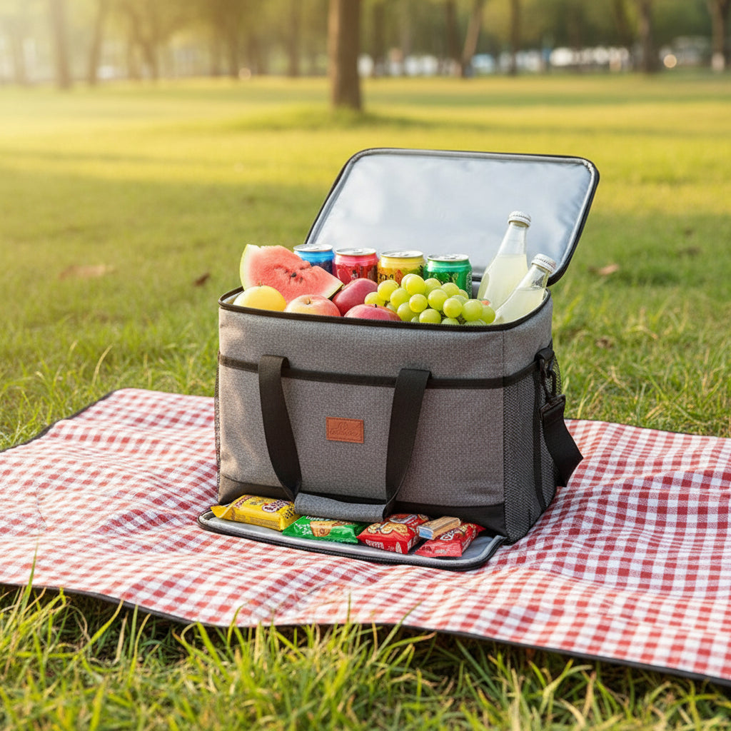 Cooling Insulated Cooler Bag Zippered