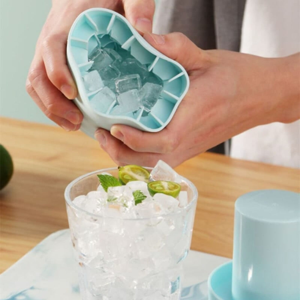 Cooling Portable Ice Maker Silicone Tray Cup Pack Easy Use
