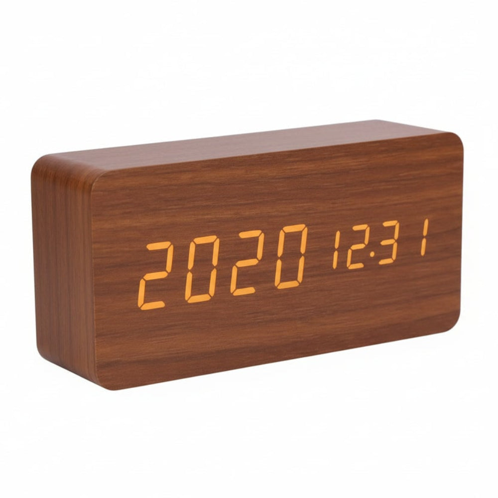 Digital Alarm Clock Modern Design Multi Function Display