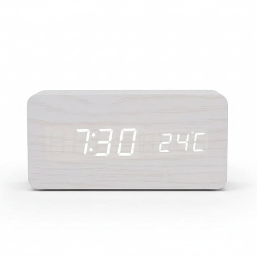 Digital Alarm Clock Modern Design Multi Function Display