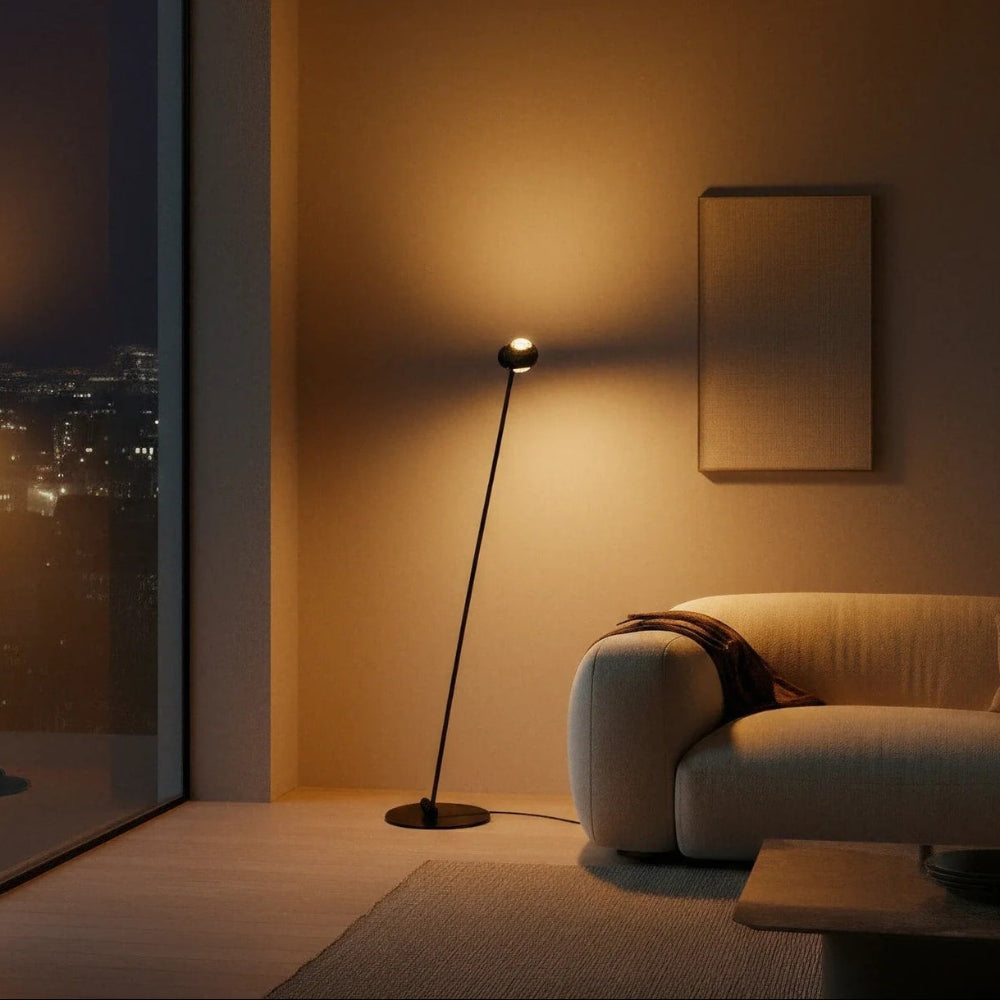 Dual Head Floor Lamp Modern Contemporary Adjustable Arch