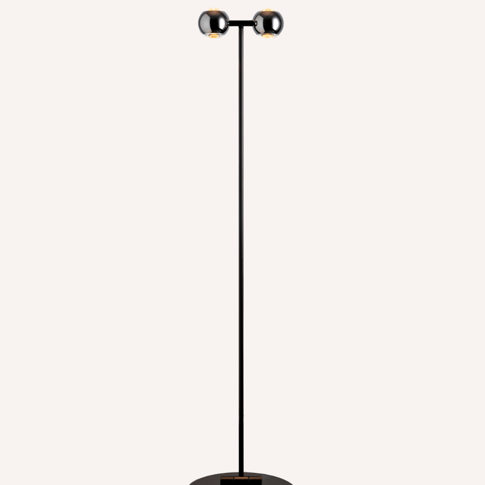 Dual Head Floor Lamp Modern Contemporary Adjustable Arch