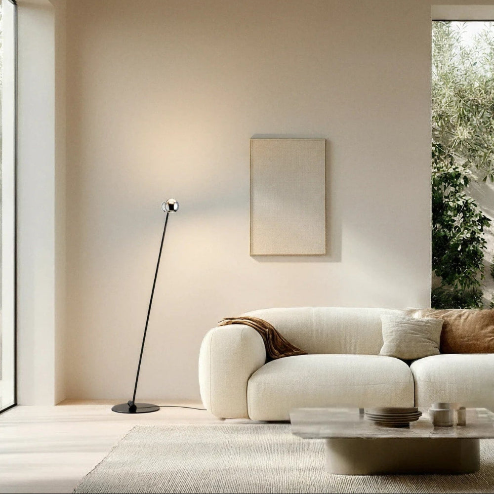Dual Head Floor Lamp Modern Contemporary Adjustable Arch