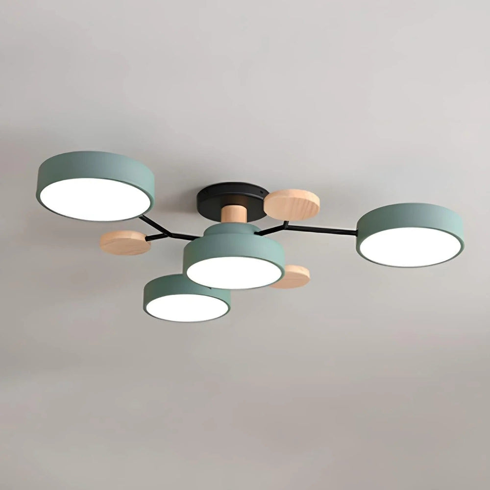 Energy Efficient Semi Flush Ceiling Light LED Chandelier