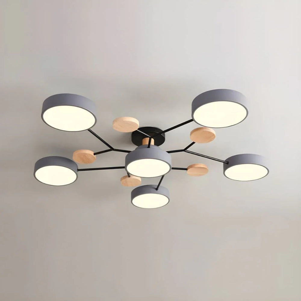 Energy Efficient Semi Flush Ceiling Light LED Chandelier